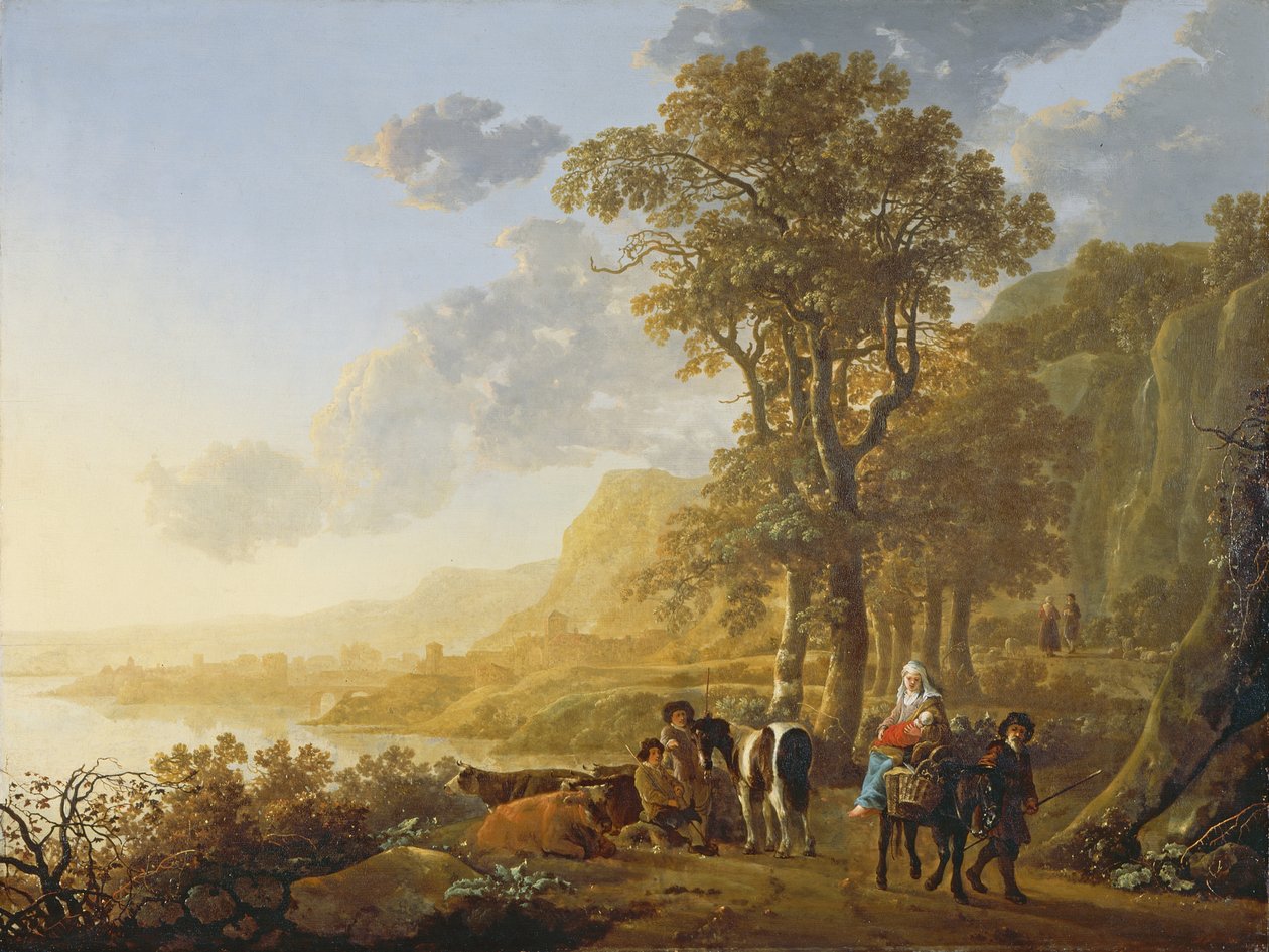 Flykten till Egypten av Aelbert Cuyp