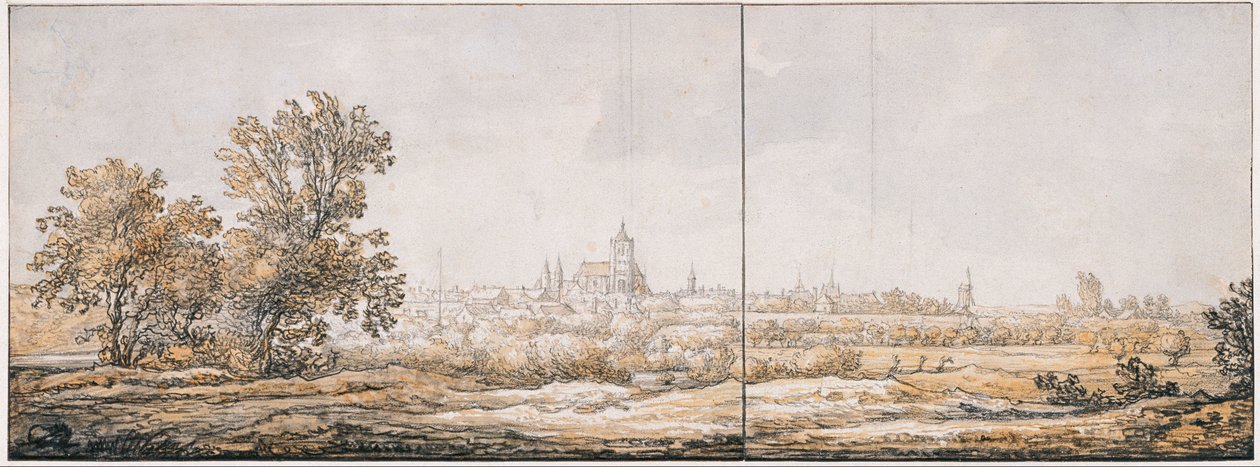 Utsikt över Arnhem från söder, ca. 1645 av Aelbert Cuyp