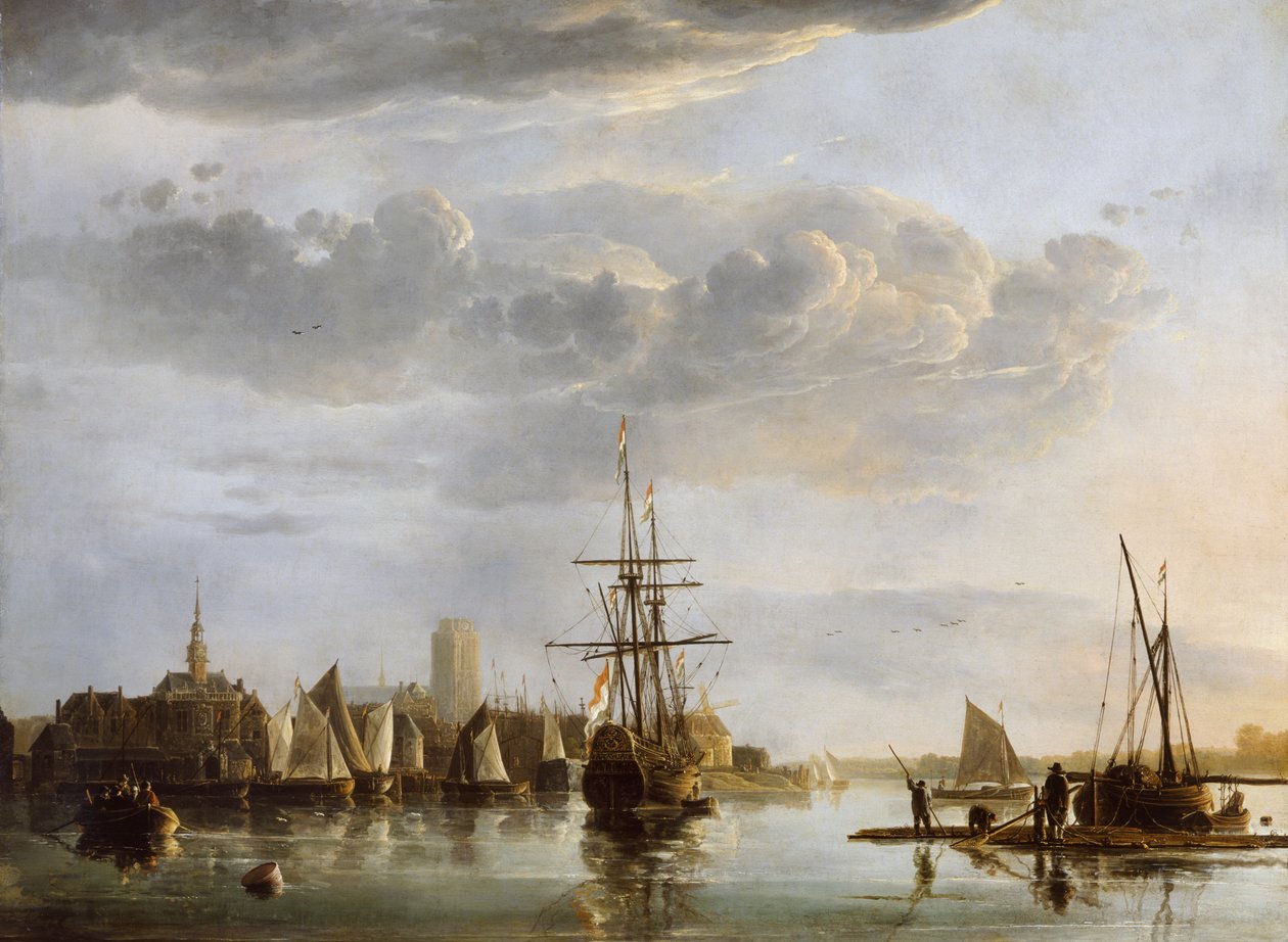 Utsikt över Dordrecht, ca 1652-53 (olja på duk) av Aelbert Cuyp