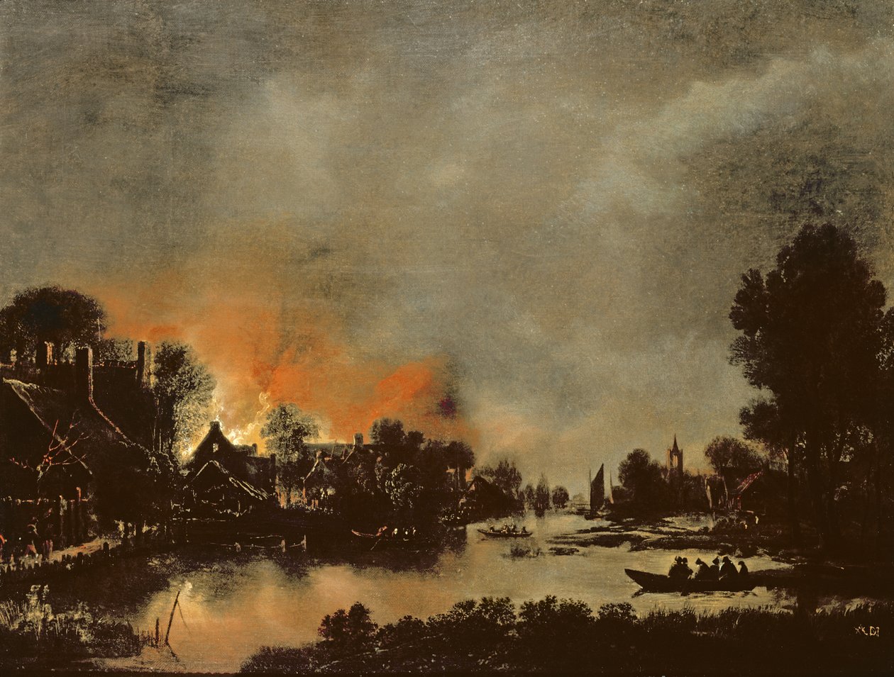 By i brand av Aert van der Neer