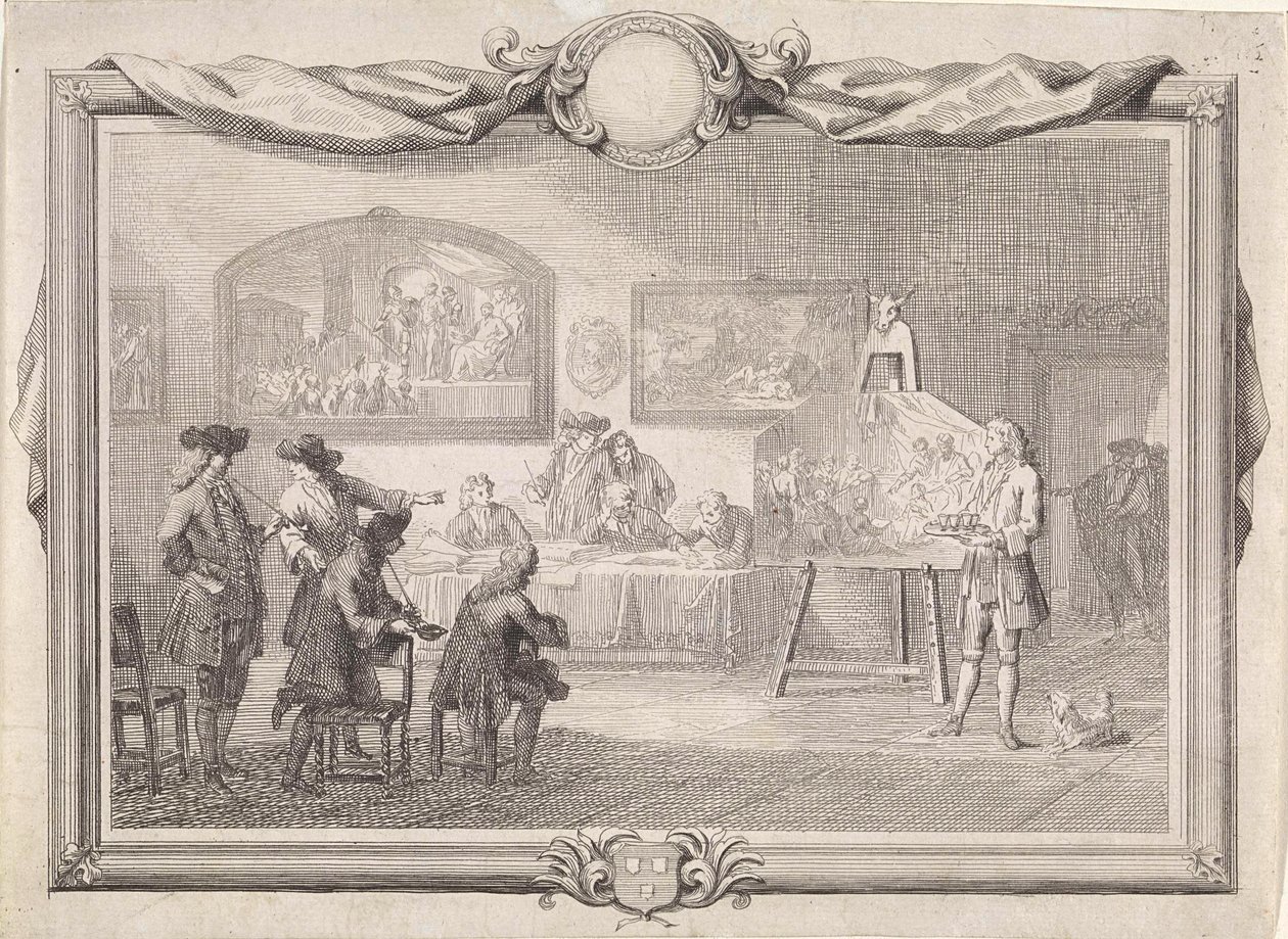 Guild of Saint Luke i Dordrecht, 1736 av Aert Schouman