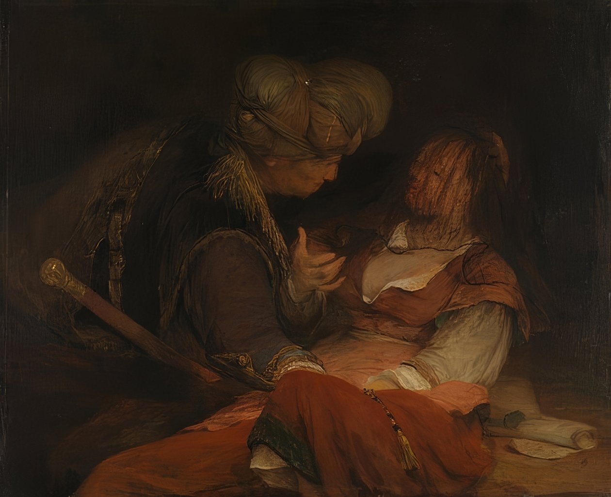 Juda och Tamar. Omkring 1681 av Aernt de Gelder