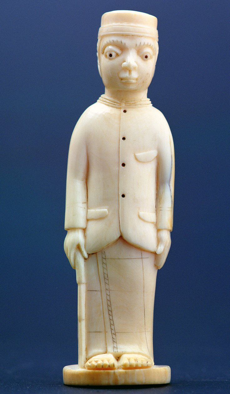 Figur av en man i europeisk klänning, Kongo av African