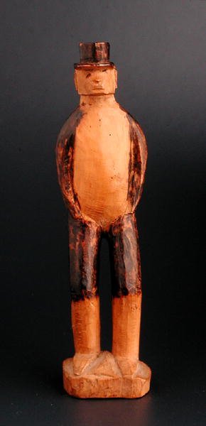 Stående figur av en europeisk man, sydöstra Afrika, sent 1800-tal (trä) av African