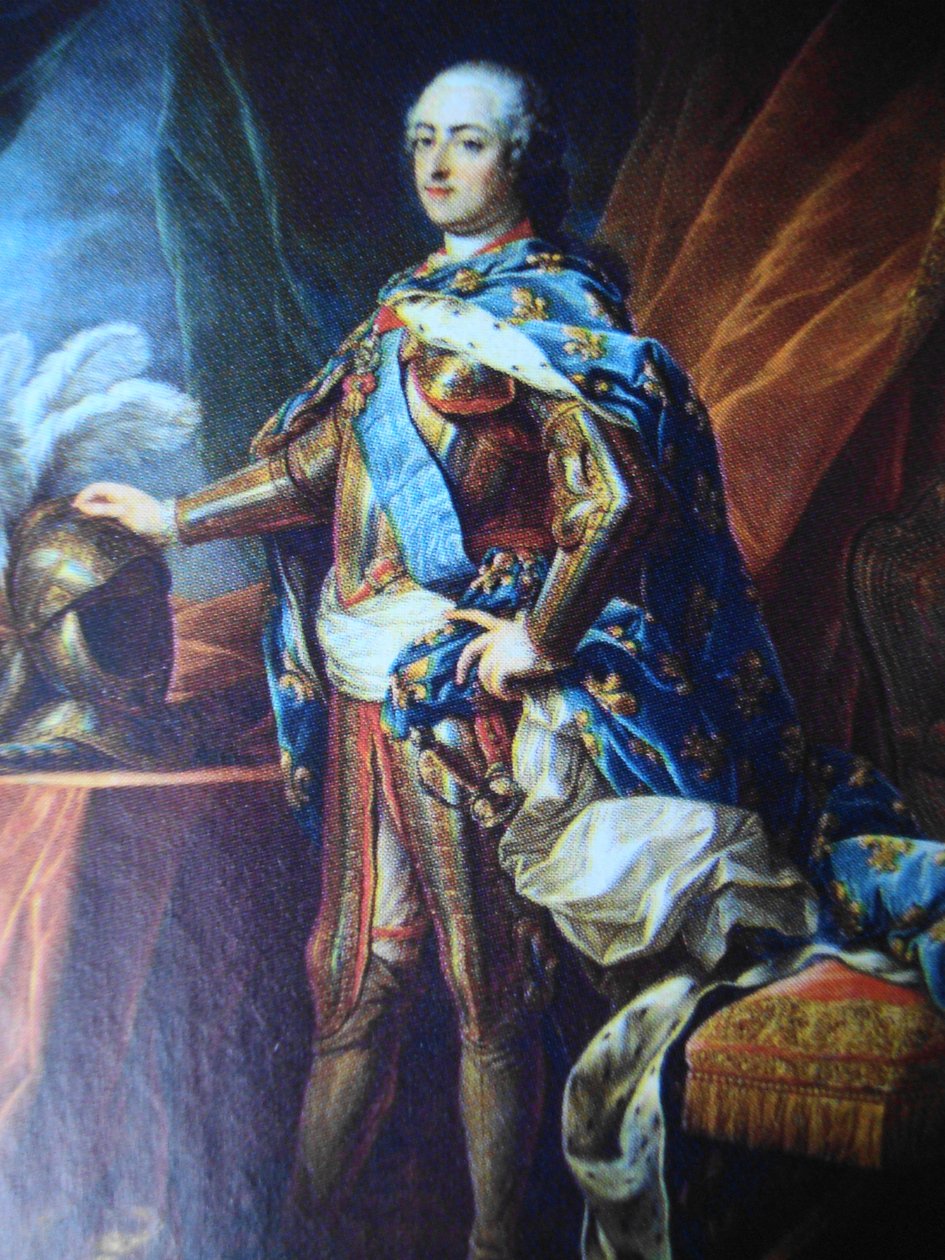 Porträtt av Louis XV från Frankrike (1710-1774) av Charles Amedee Philippe van Loo
