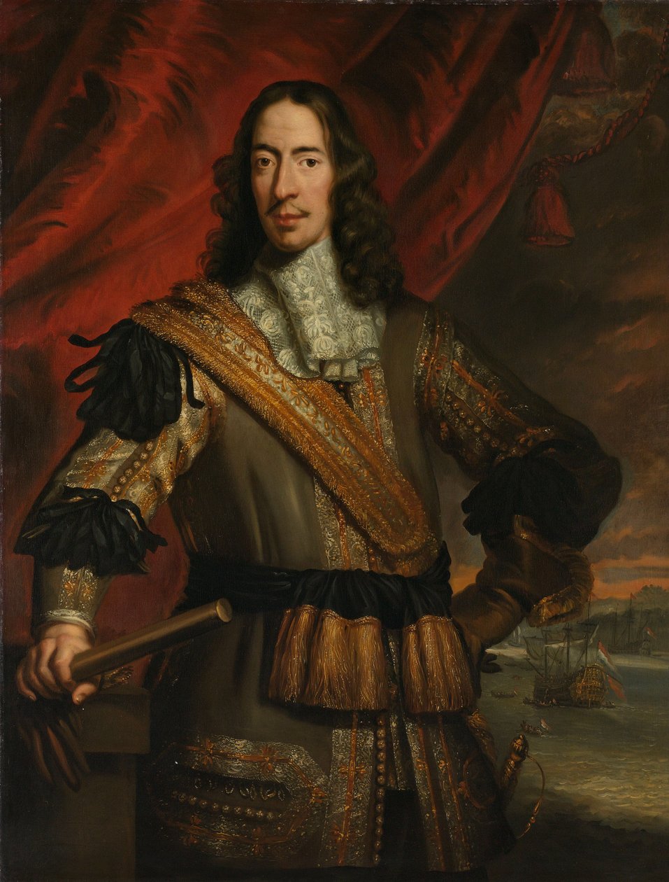 Portrait of Cornelis de Witt av Jan de Baen