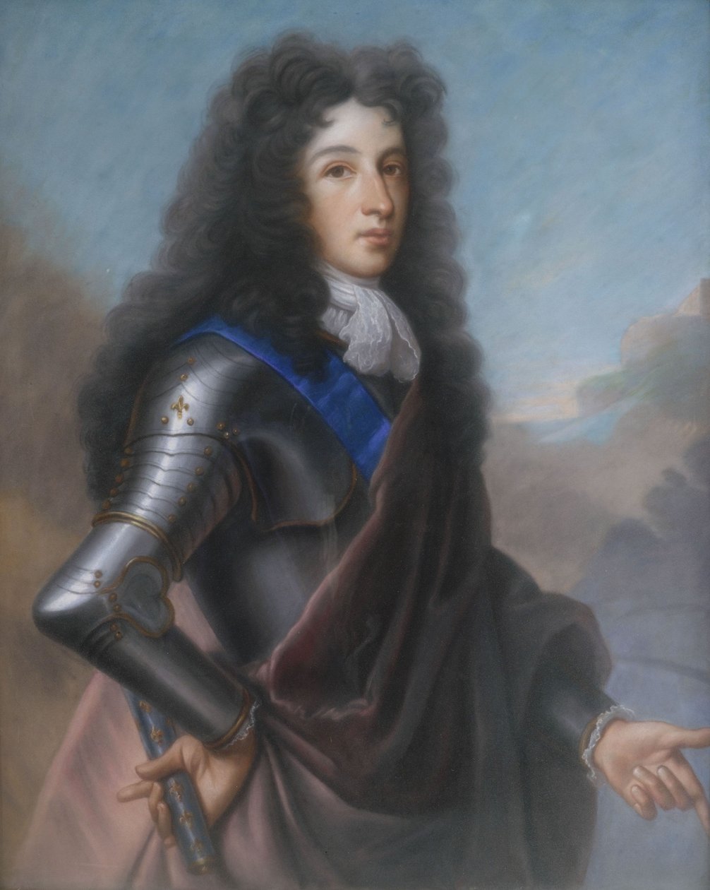 Portrait des Ludwig von Frankreich, Herzog von Burgund (1682-1712) av After Joseph Vivien