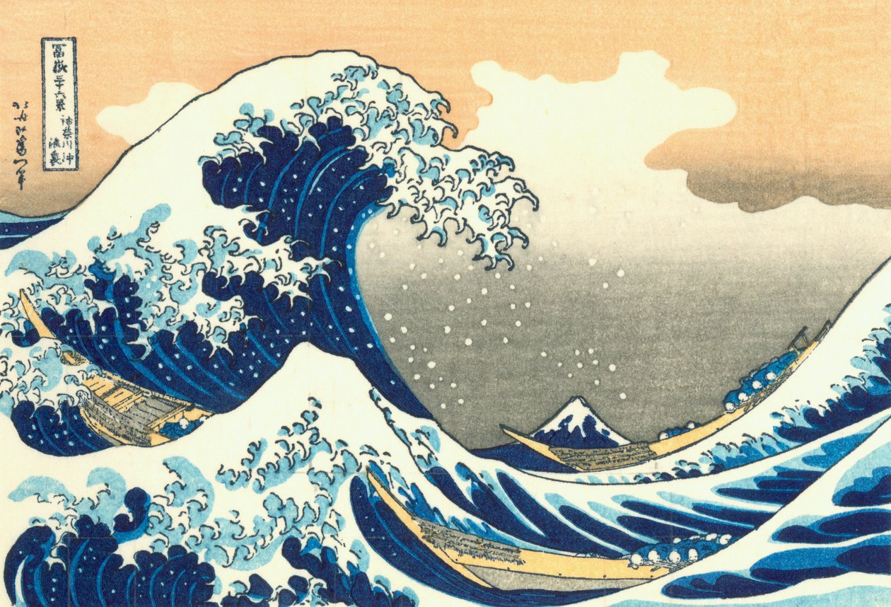Den stora vågen från Kanagawa av After Katsushika Hokusai