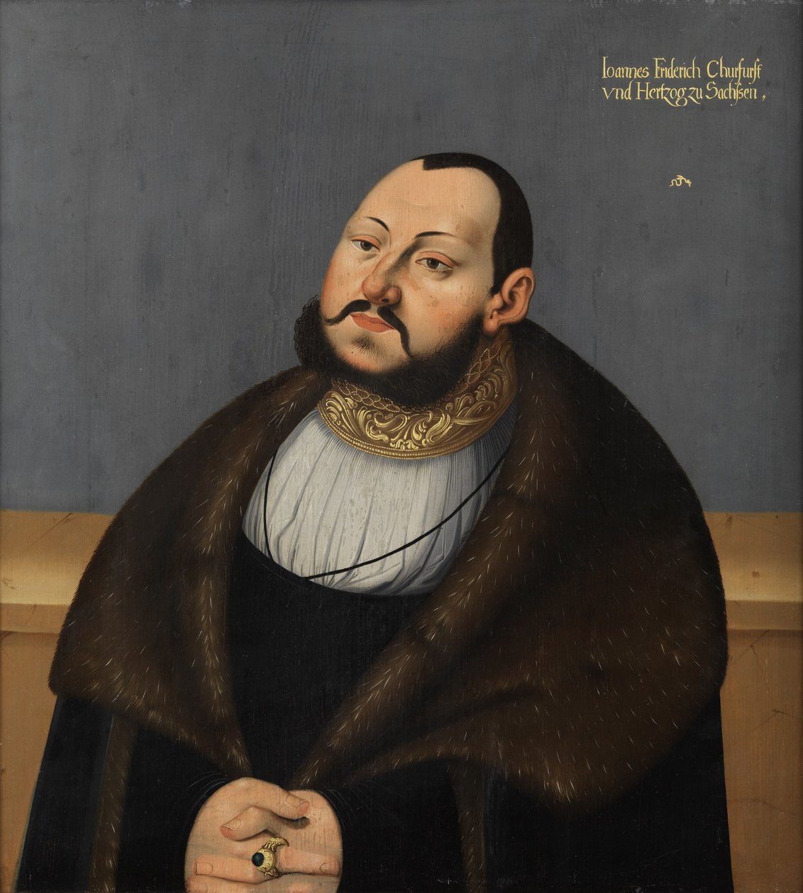 Kurfurst Johann Friedrich av Sachsen av after Lucas Cranach the Elder