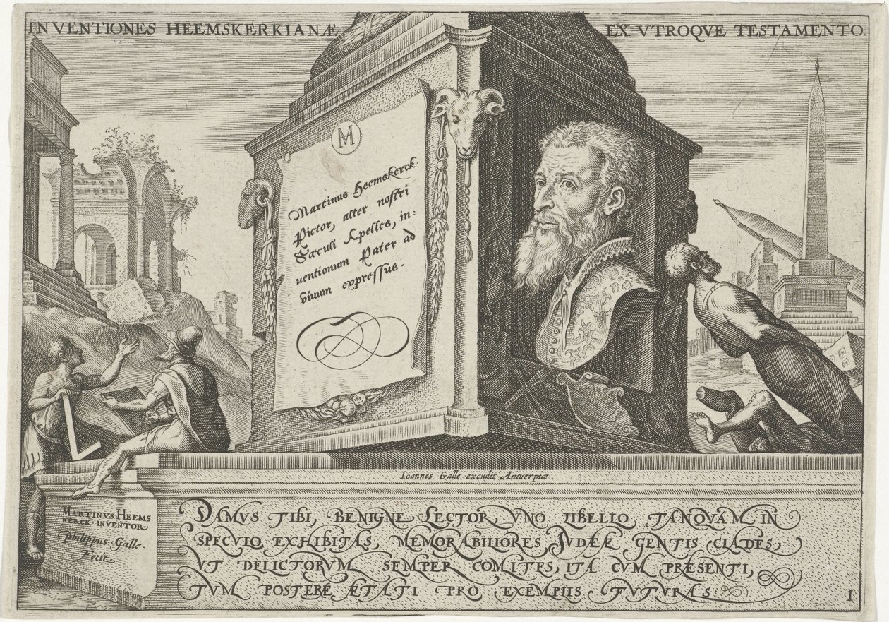 Inventiones Heemskerkianiae Ex Utroque Testamento av Philip Galle