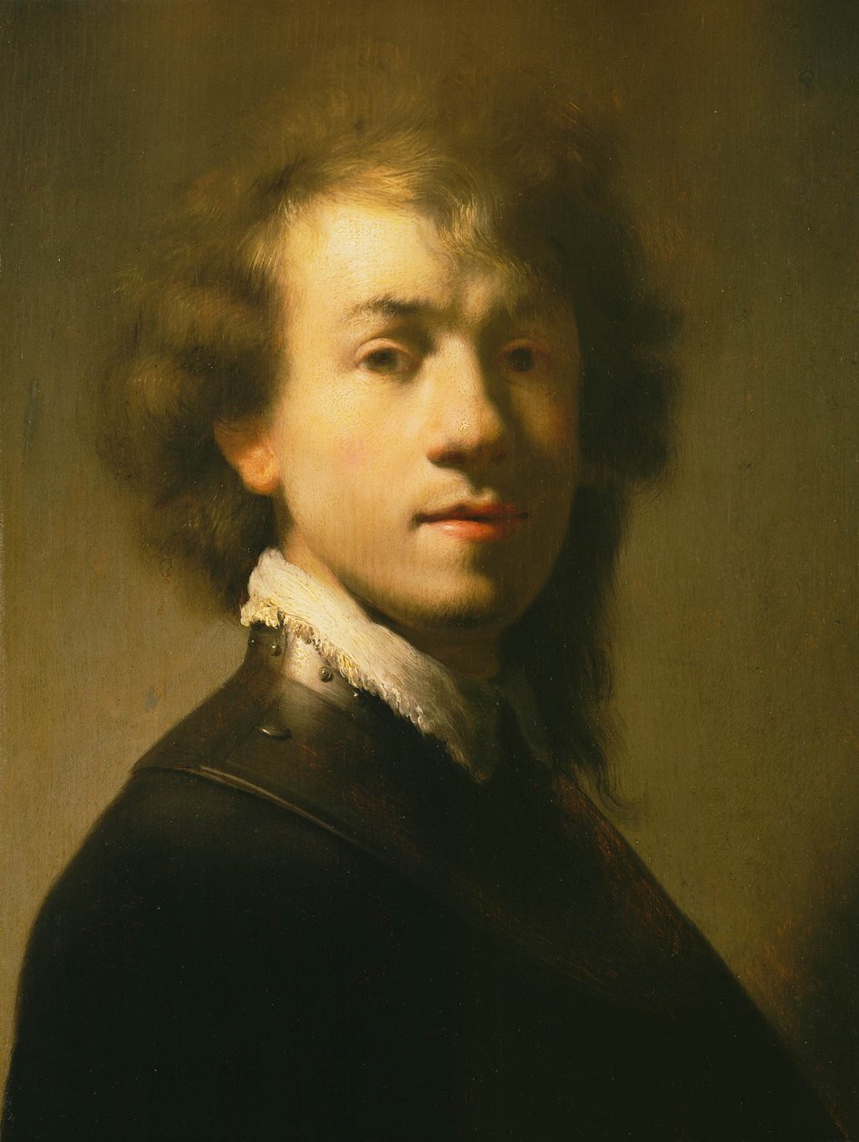 Porträtt av Rembrandt med en gorget av after Rembrandt van Rijn