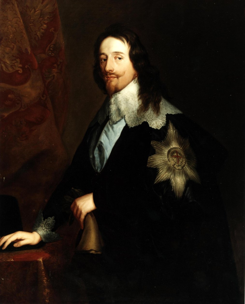 Porträtt av kung Karl I (1600-1649) av after Anthony van Dyck