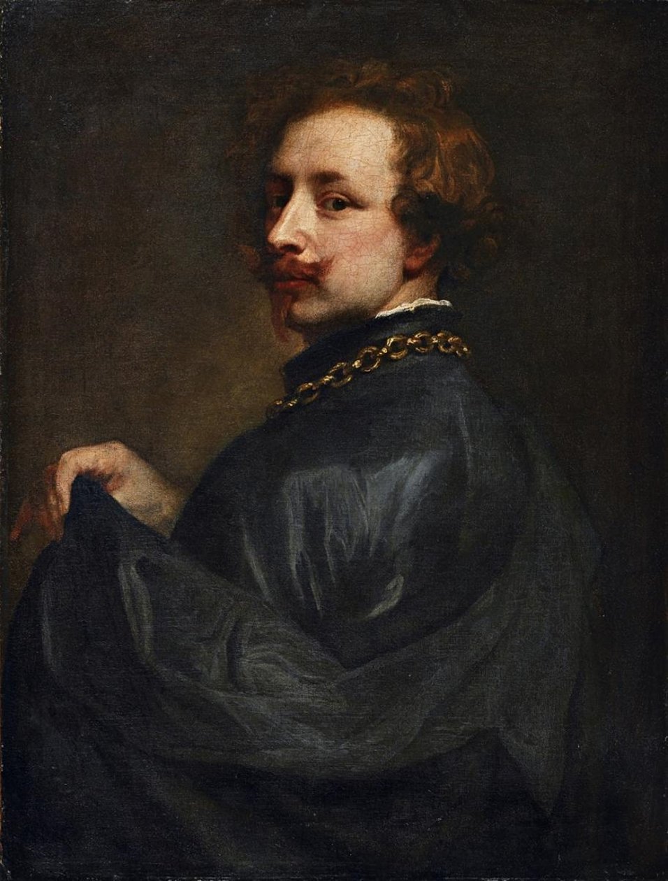 Självporträtt av after Anthony van Dyck
