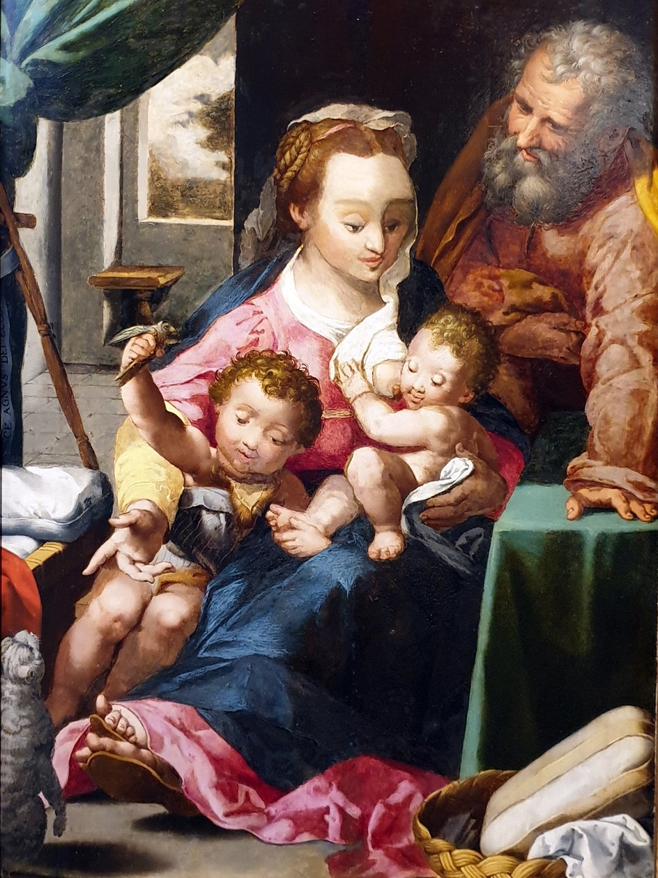 Katten madonnan av after Federico Barocci