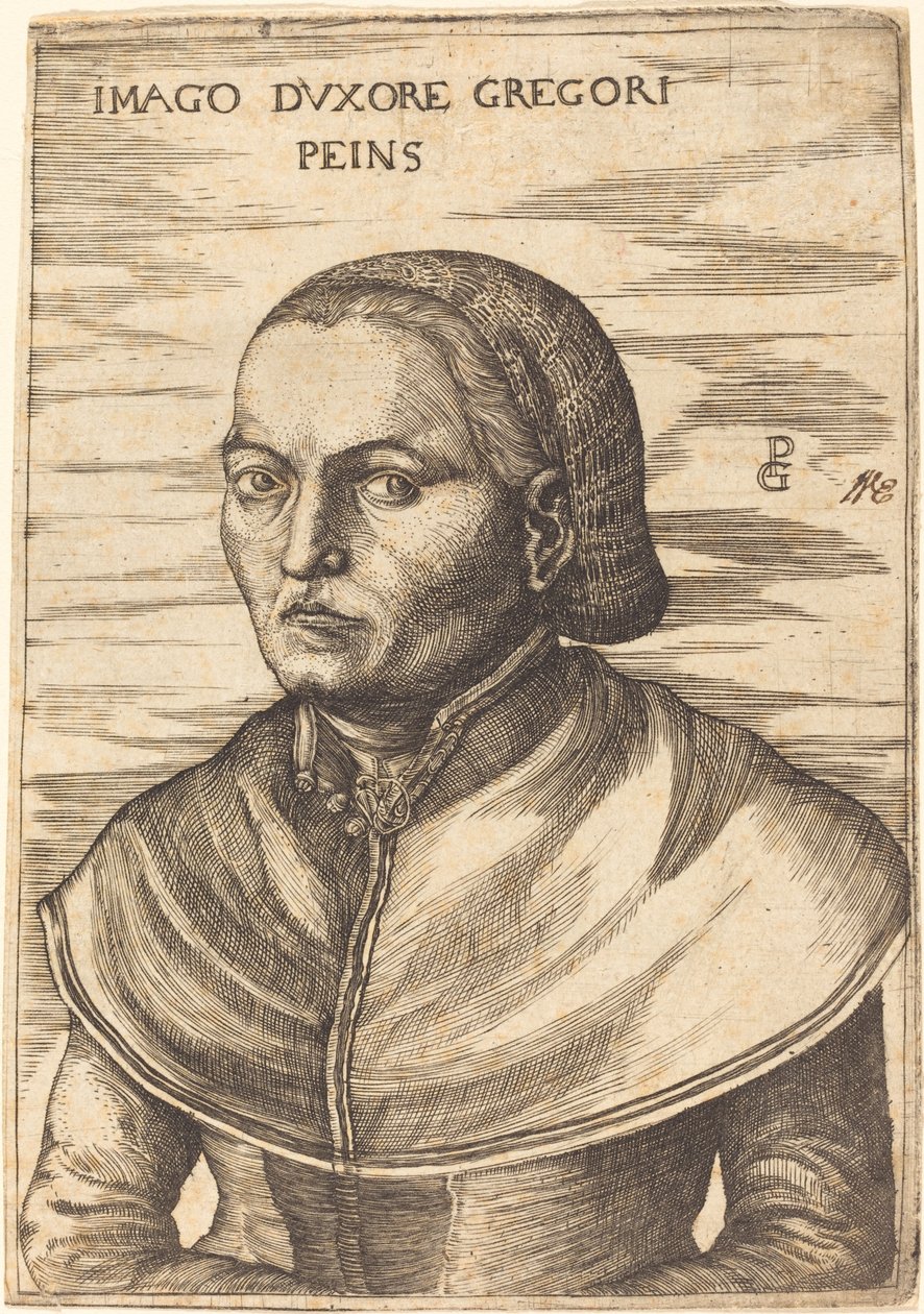 Hustru till Georg Pencz av After Georg Pencz