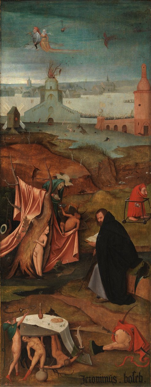 Sankt Antonius frestelse av After Hieronymus Bosch