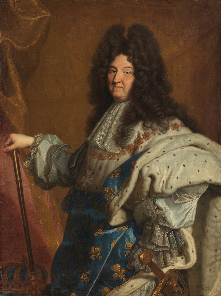 Tyska: Porträtt av Ludvig XIV, kung av Frankrike Porträtt av Ludvig XIV, kung av Frankrike av After Hyacinthe Rigaud
