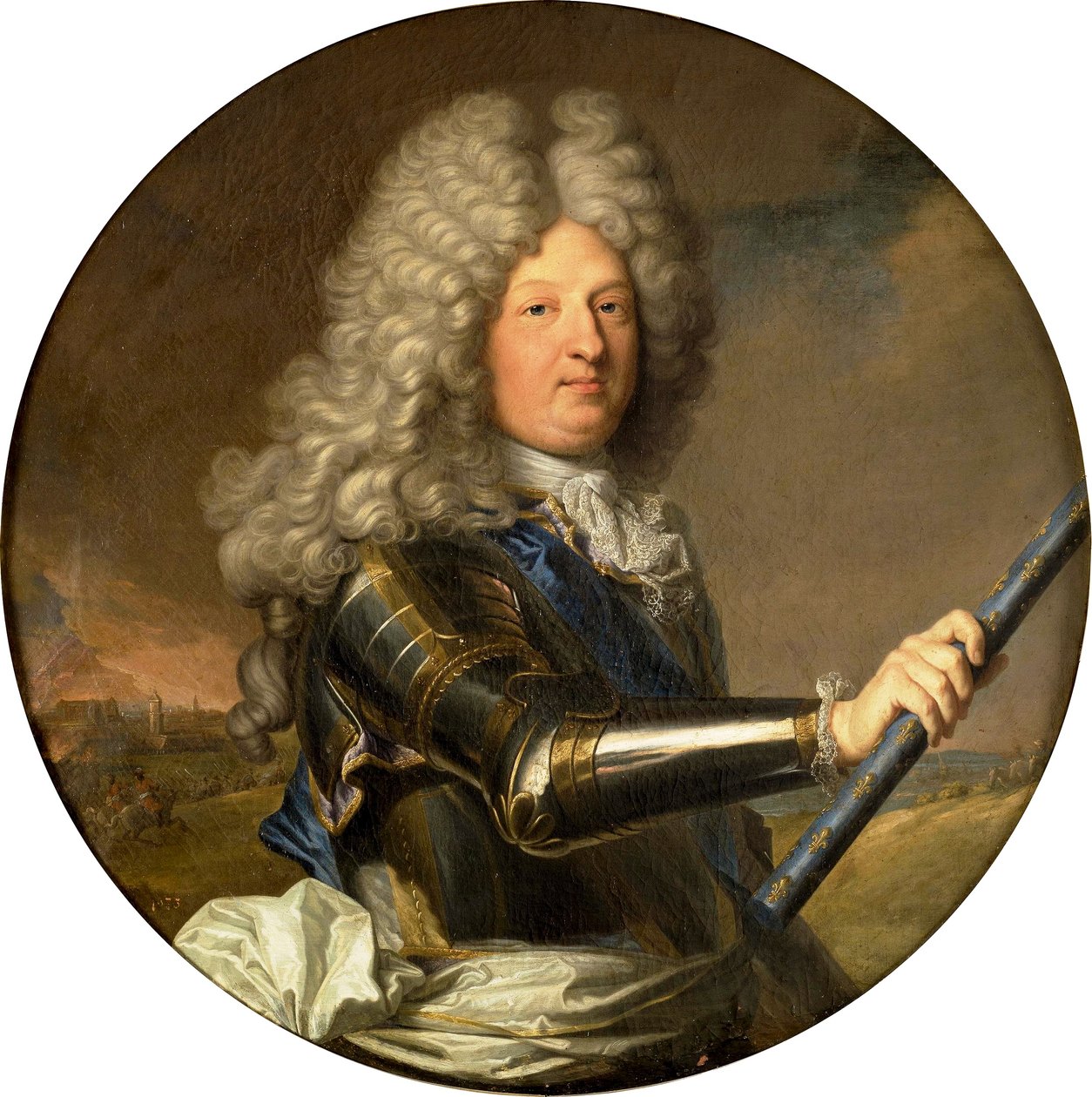 Spanska:  Luis de Francia el Gran Delfín Porträtt av Ludvig av Frankrike, Grand Dauphin av After Hyacinthe Rigaud