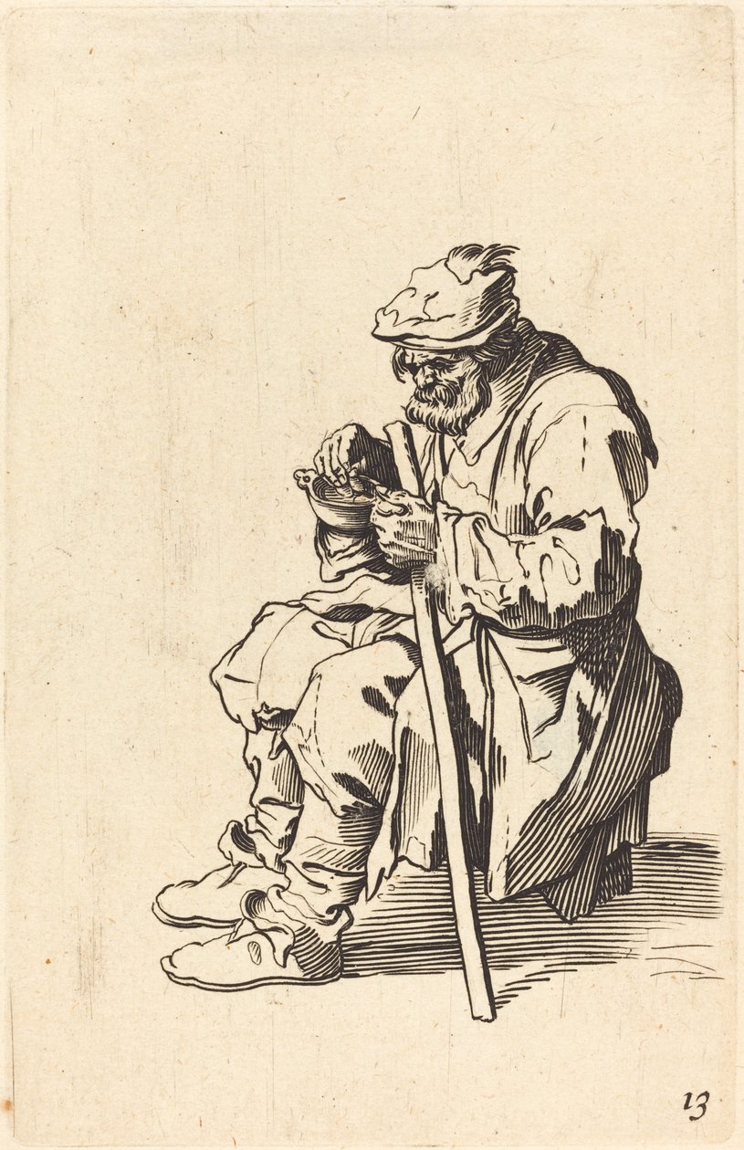 Tiggare som äter av After Jacques Callot