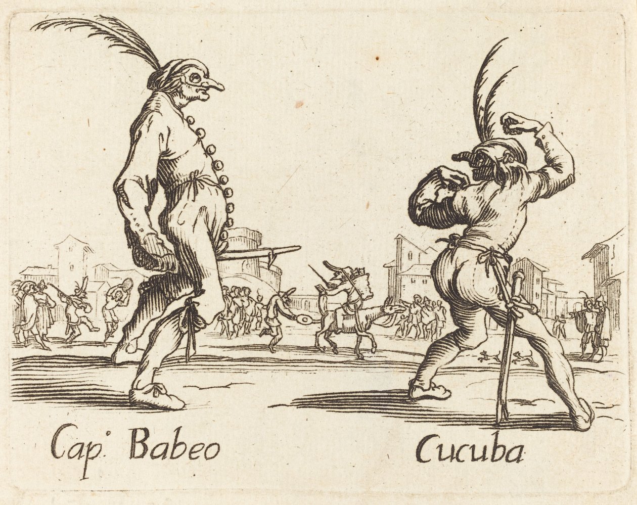 Kapitel Babeo och Cucuba av After Jacques Callot