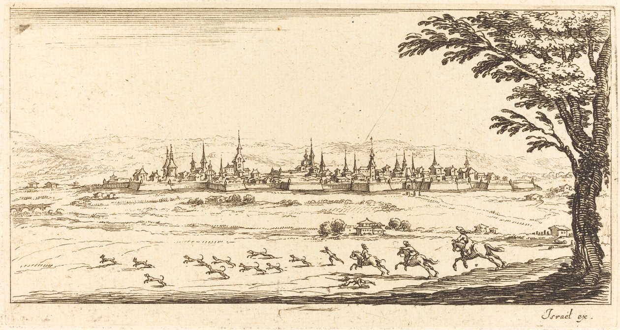 Utsikt över Nancy av After Jacques Callot