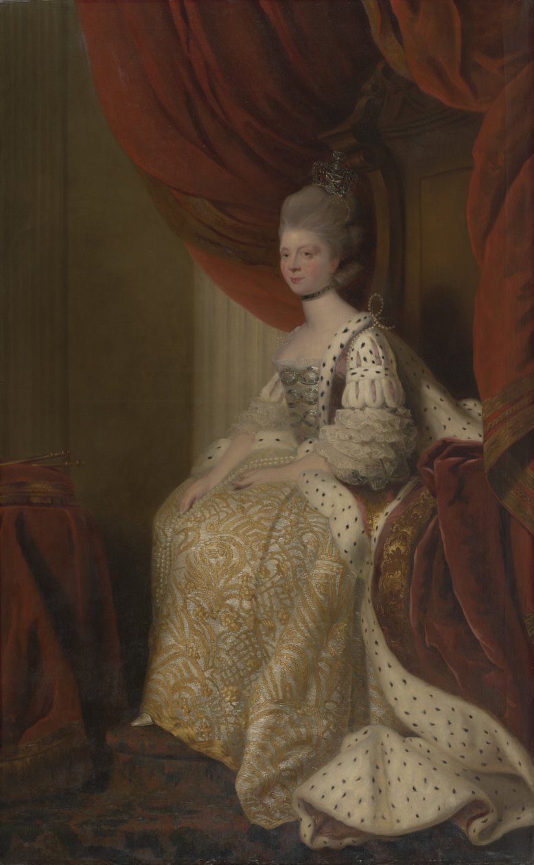 Charlotte Sophia av Mecklenburg-Strelitz (1744-1818), Georg III:s drottninggemål av after Joshua Reynolds