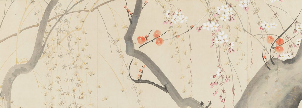 Blommor av de fyra årstiderna, 1815. av after Sakai Hōitsu