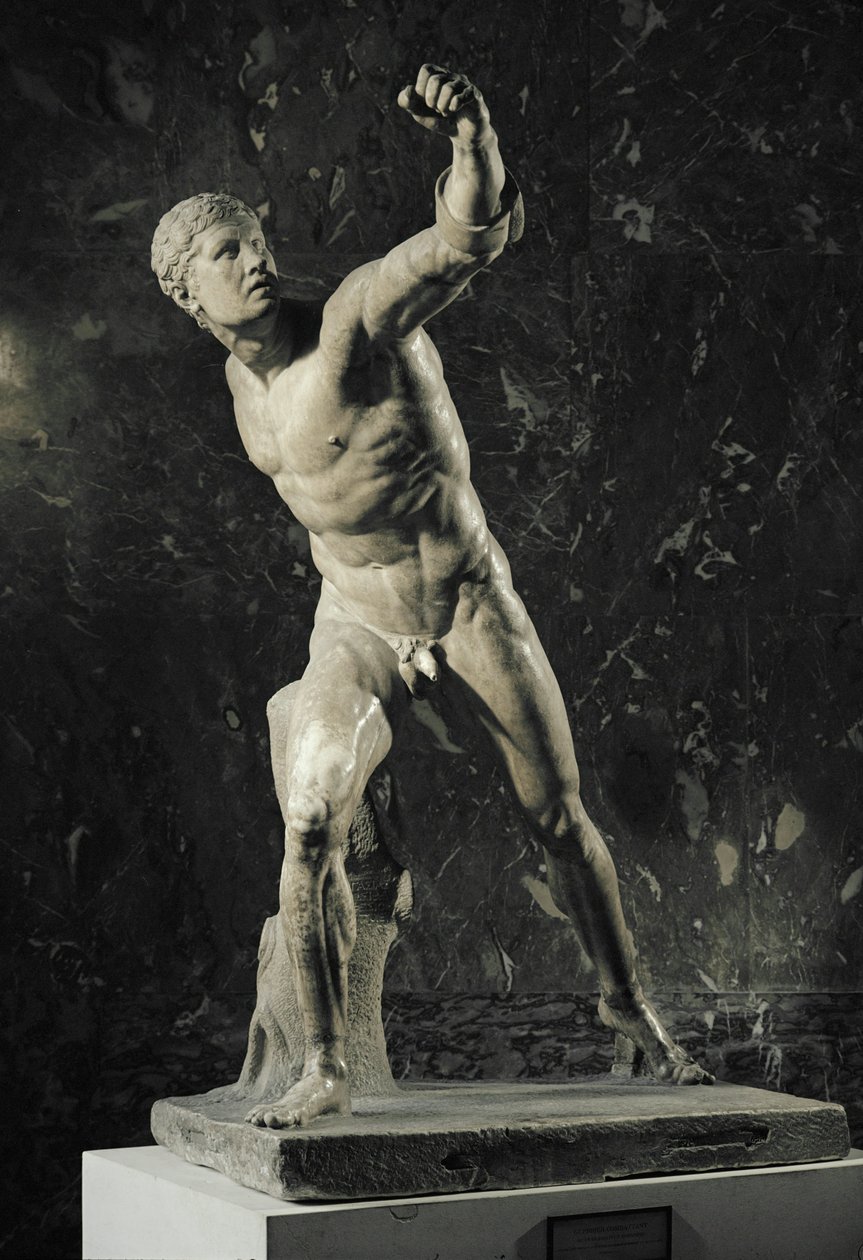 Gladiator Borghese, hittad i Anzio, Italien... av Agasias Agasias