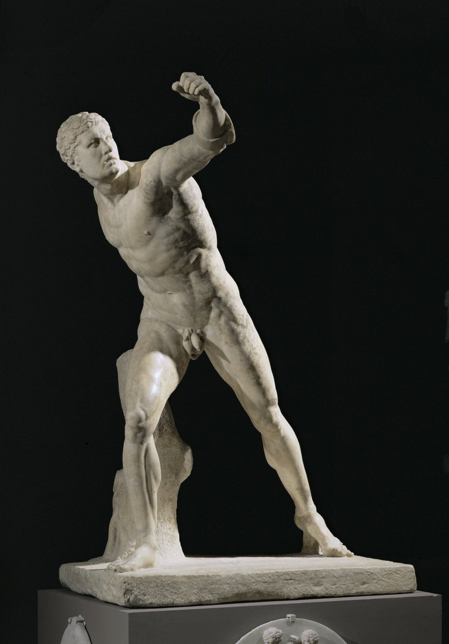 Gladiator Borghese, hittad i Anzio, Italien runt ... av Agasias Agasias