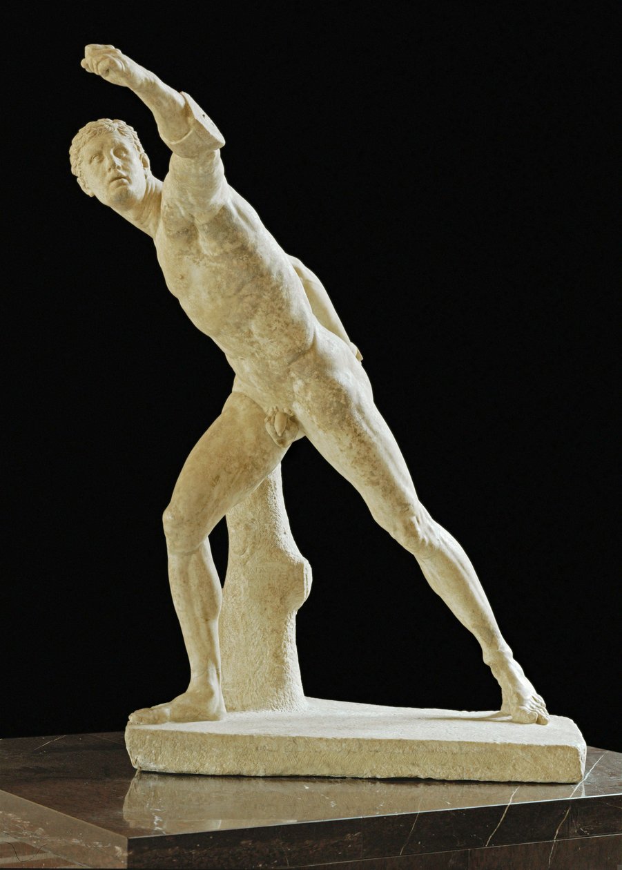 Gladiator Borghese, hittad i Anzio, Italien runt ... av Agasias Agasias
