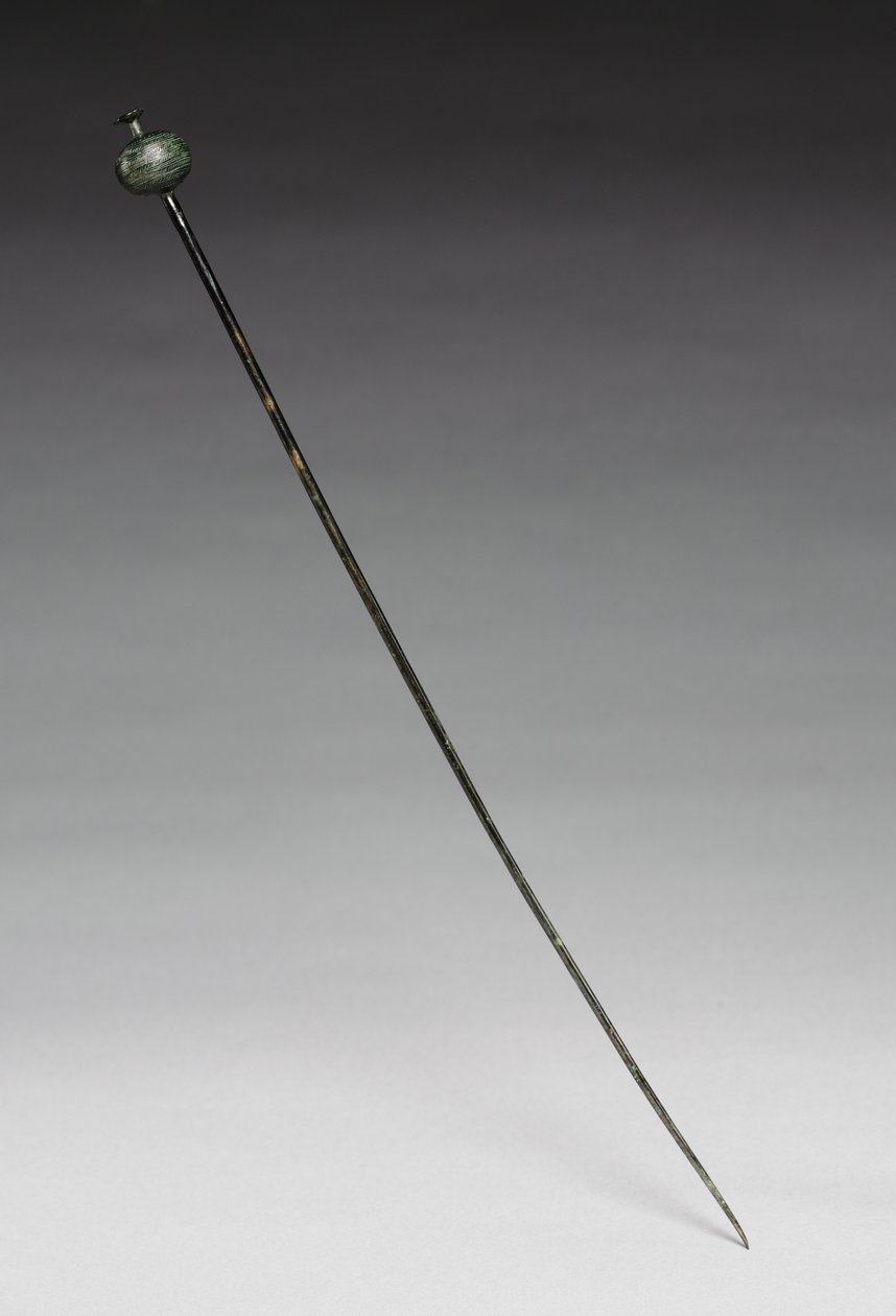 Garment Pin, ca 1400 f.Kr. (gjuten och smidd brons) av Age Bronze