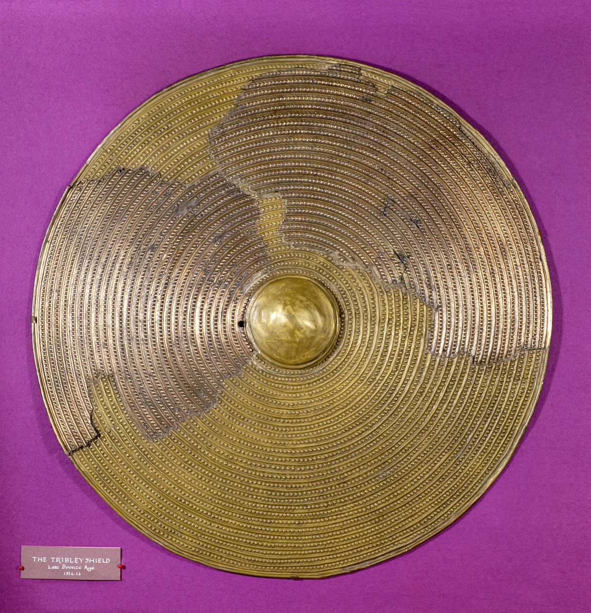 Sköld från Tribley, sen bronsålder (brons) av Age Bronze