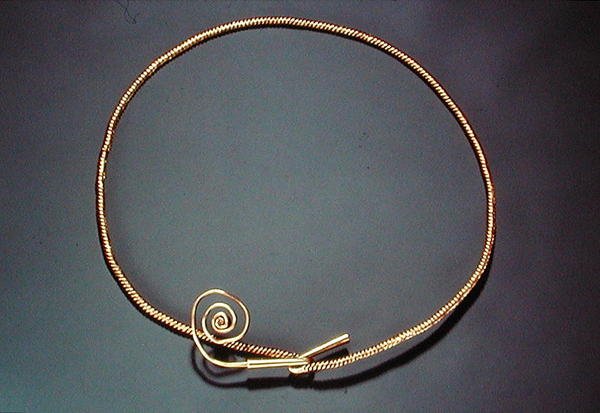 Torc, från Tara, County Meath, medelbronsåldern av Age Bronze