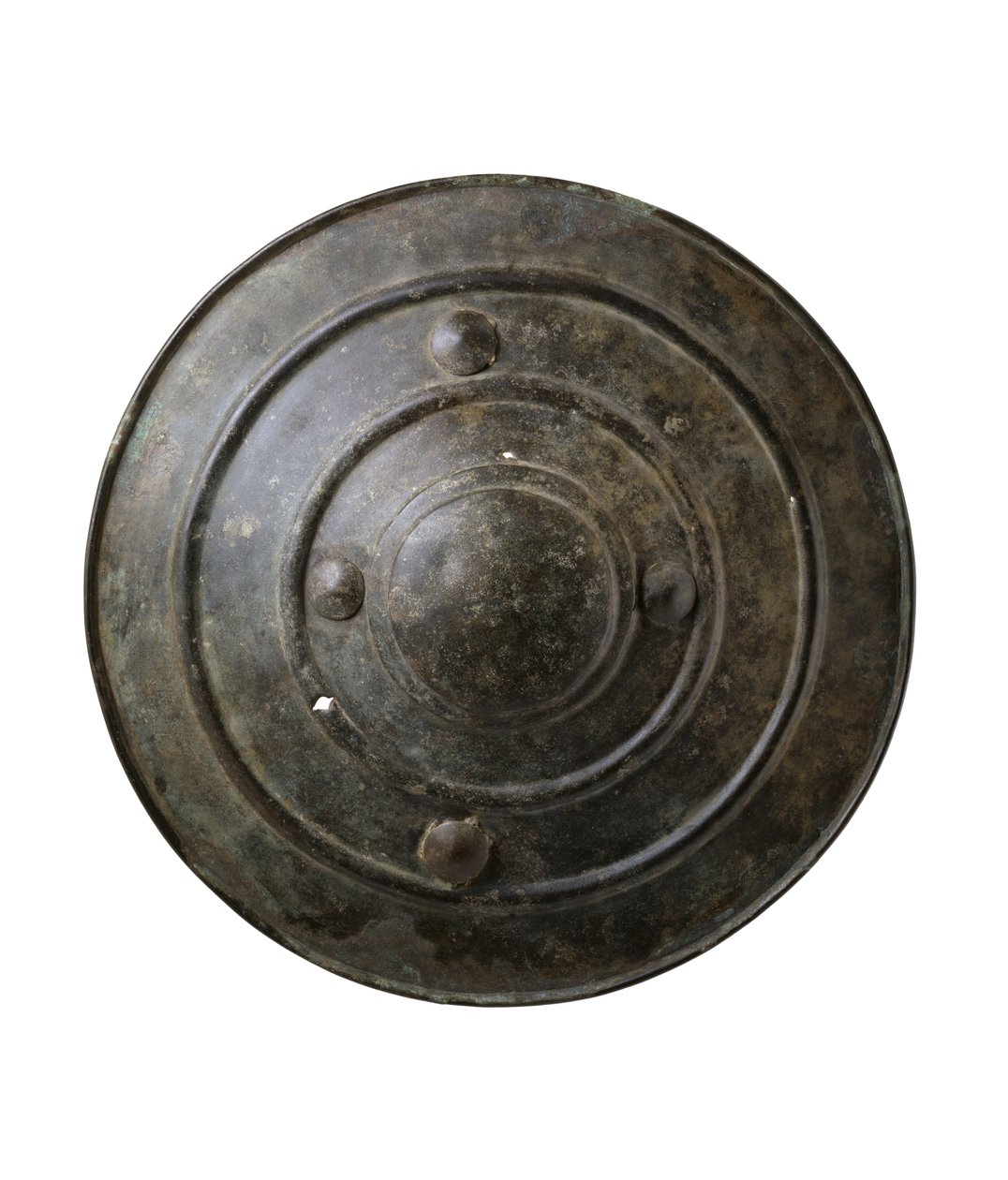 Wittenham-sköld, från Long Wittenham, Oxfordshire, yngre bronsålder, ca 1200 f.Kr. (brons) av Age Bronze