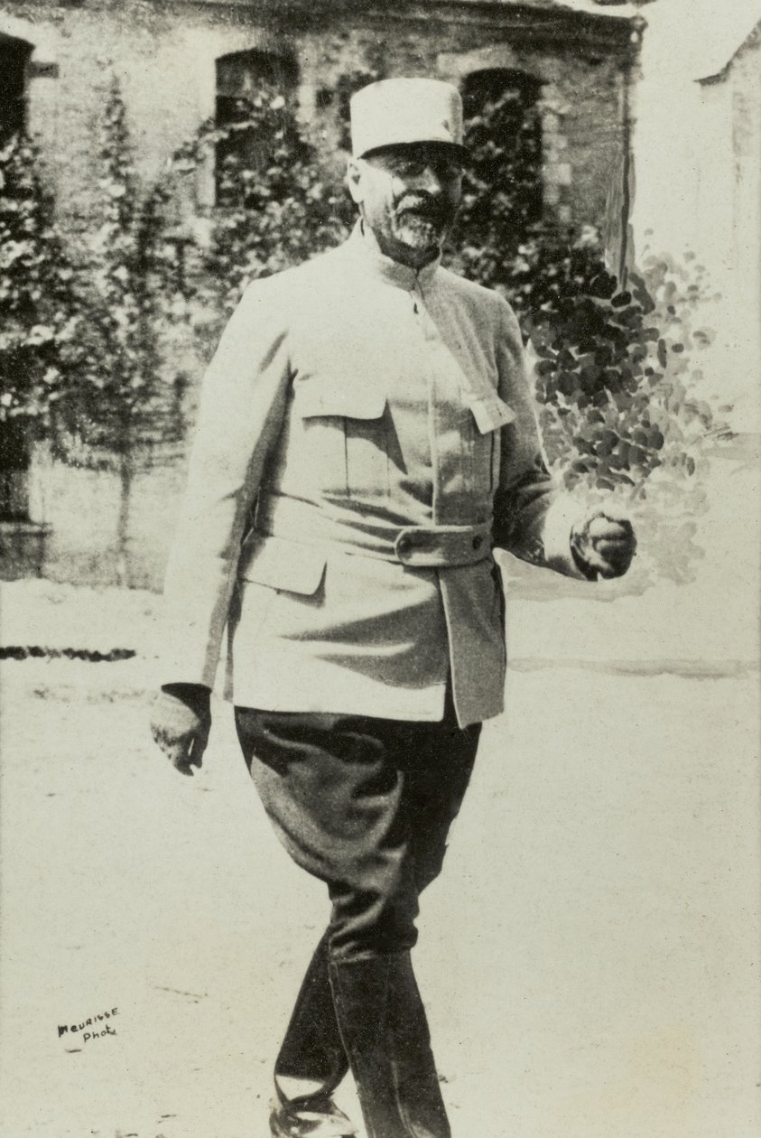 Porträtt av general Joseph Micheler (foto) av Agence Meurisse