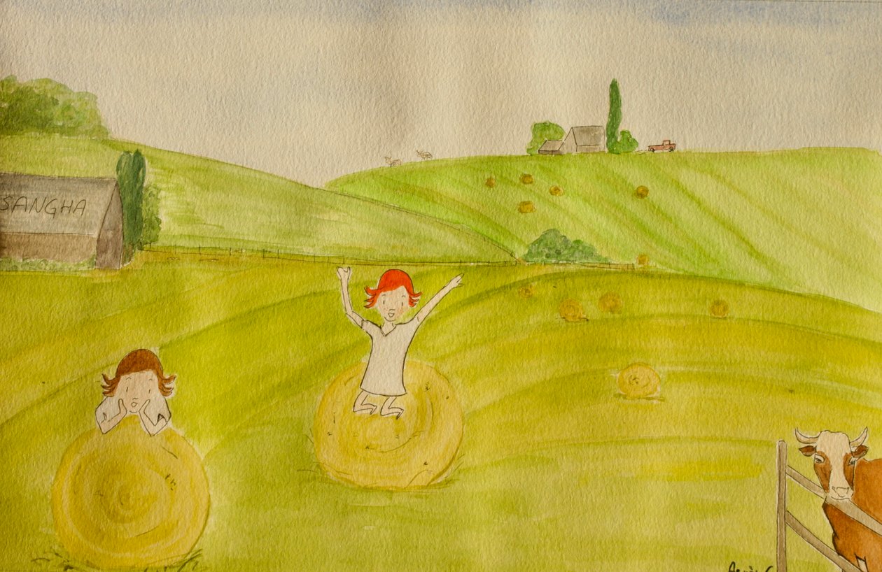 The Voyage, Dordogne, 2015 , akvarell på papper av Agnes Girardon
