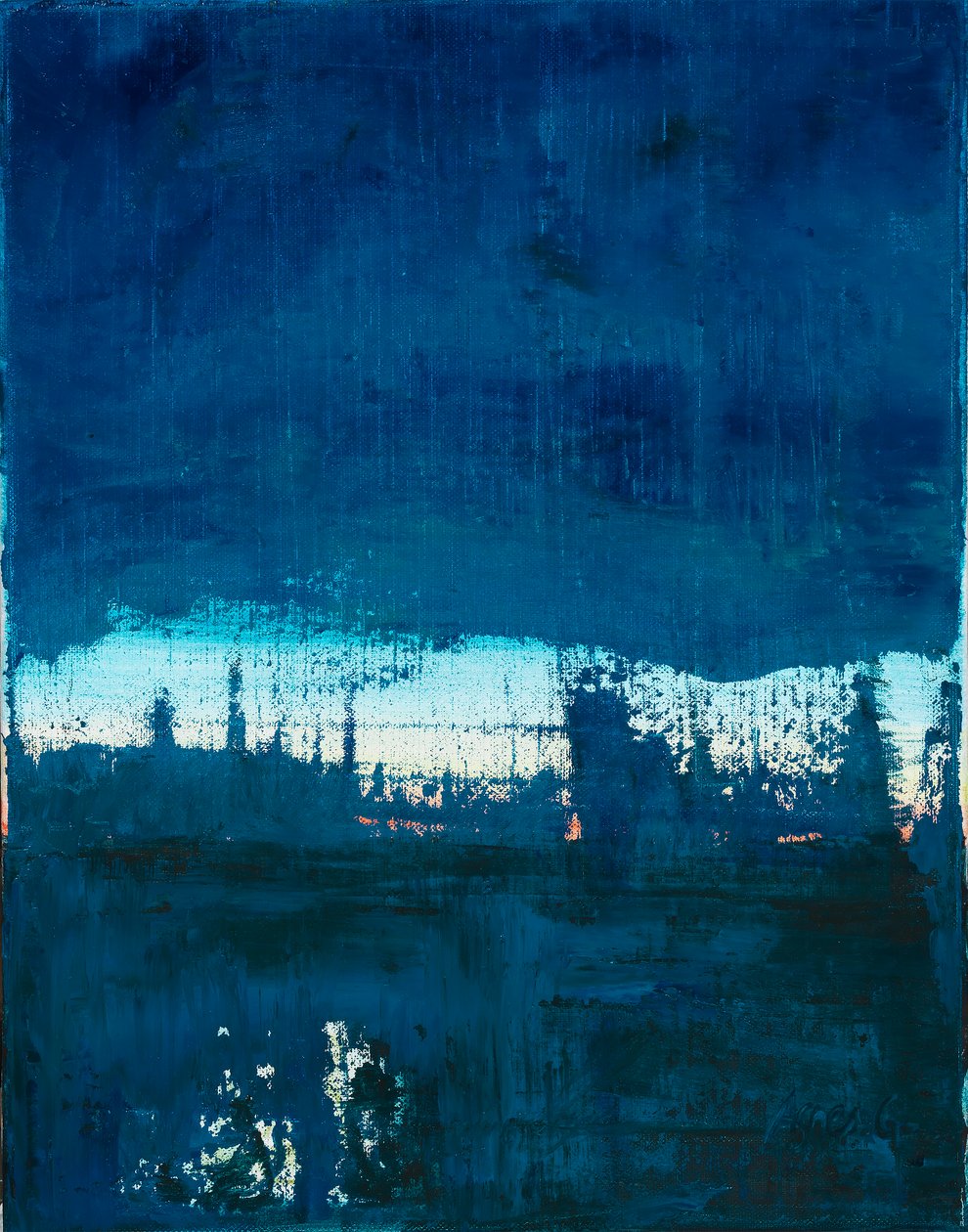 Tid 2, 2019 (olja på duk) av Agnes Girardon