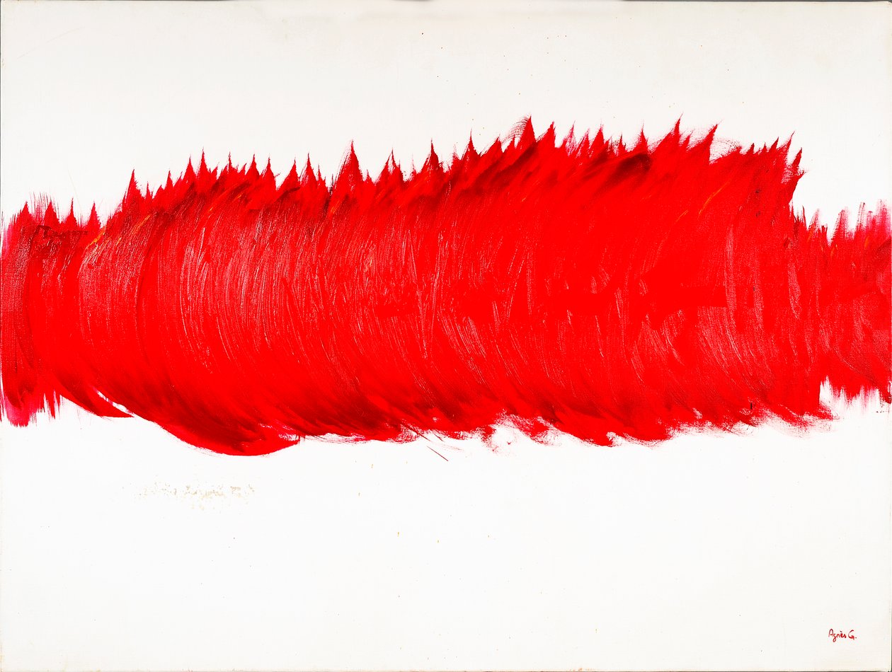 Twister, 2014 (olja på duk) av Agnes Girardon