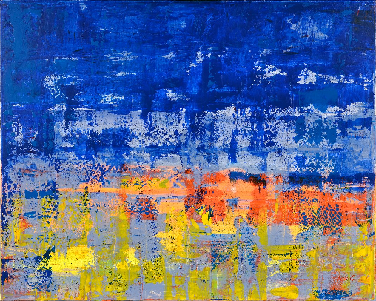 Untitled 2, 2017 (akryl på duk) av Agnes Girardon