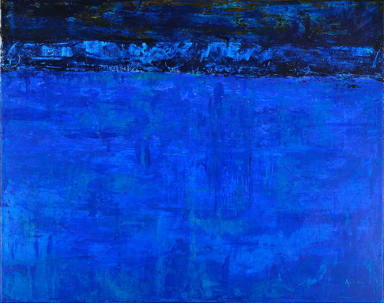 Namnlös 3, 2017 (akryl på duk) av Agnes Girardon