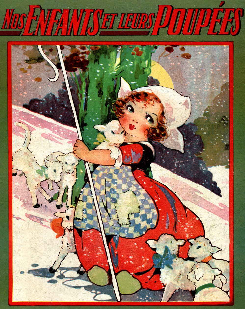 En liten sheperdess, ca 1920 (illustration) av Agnes Richardson