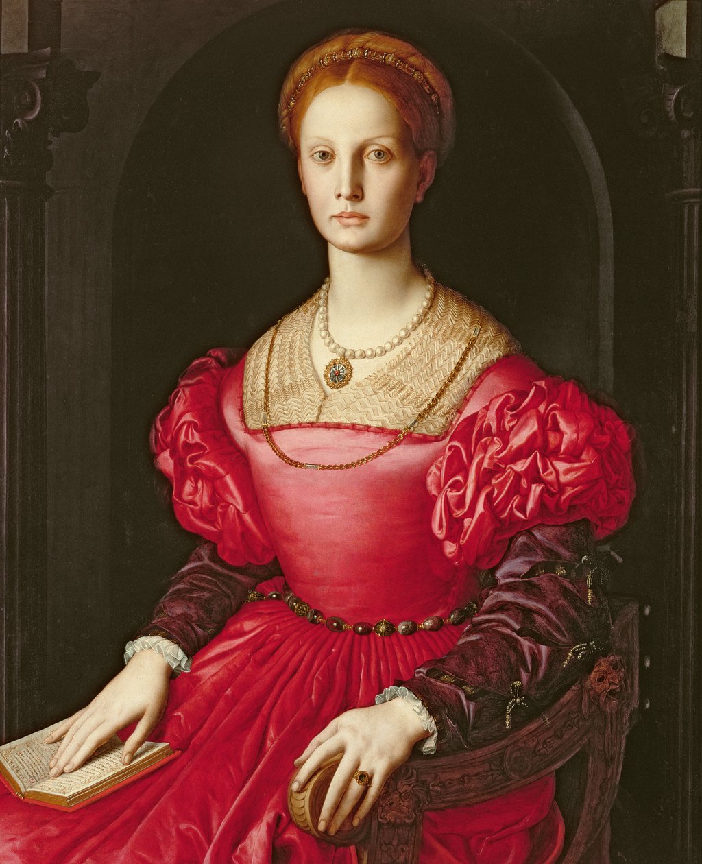 Lucrezia Panciatichi, ca 1540 av Agnolo Bronzino