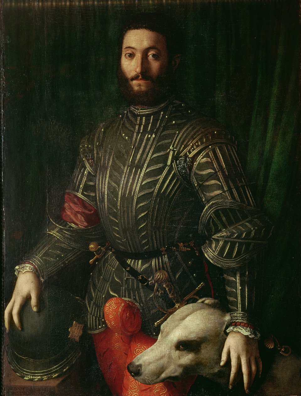Porträtt av Guidubaldo della Rovere, hertig av Urbino, 1544-45 av Agnolo Bronzino