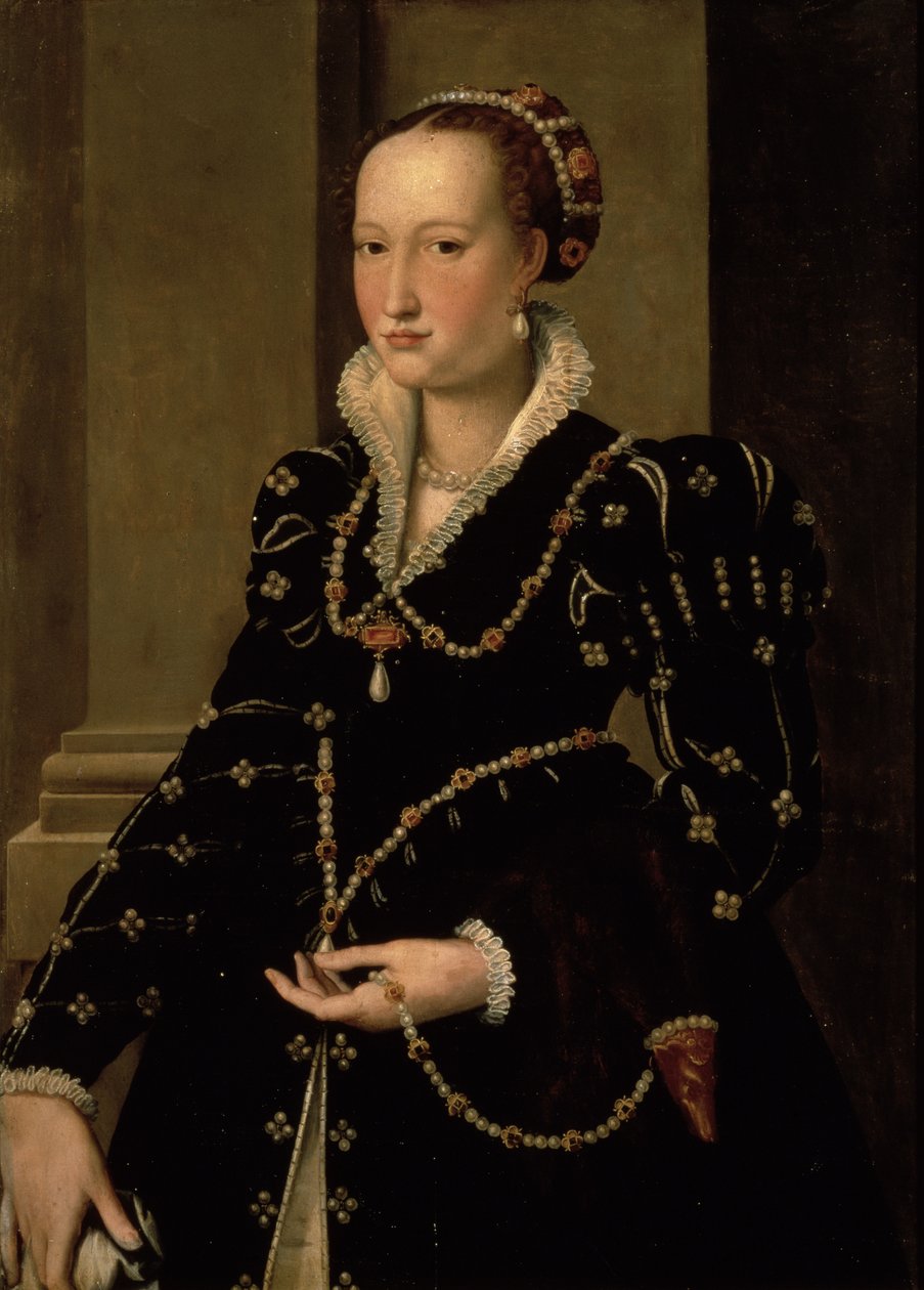 Porträtt av Laudomia av Medici av Agnolo Bronzino