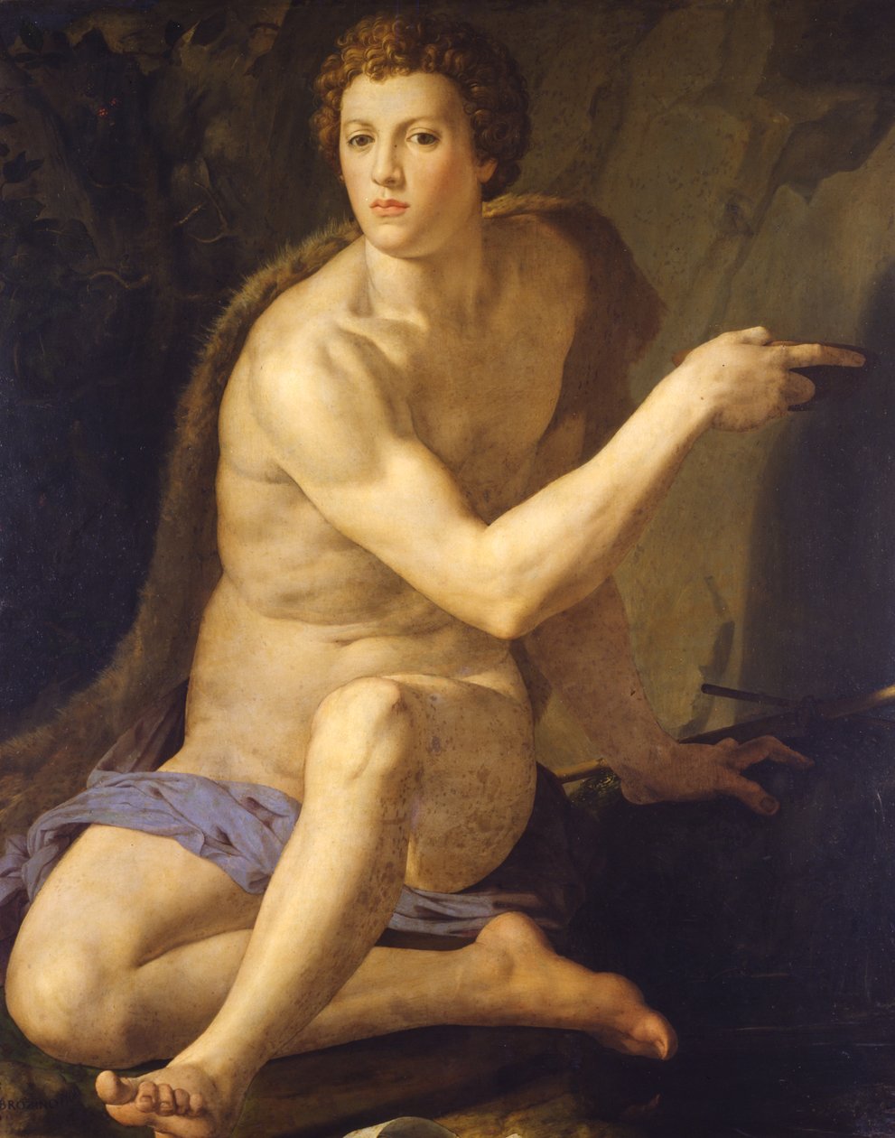 Johannes Döparen, ca 1555 (olja på trä) av Agnolo Bronzino