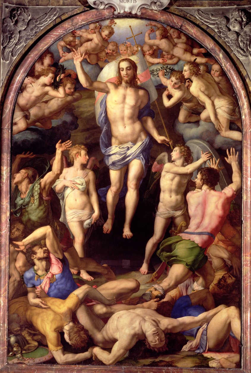 Uppståndelsen, 1550 av Agnolo Bronzino