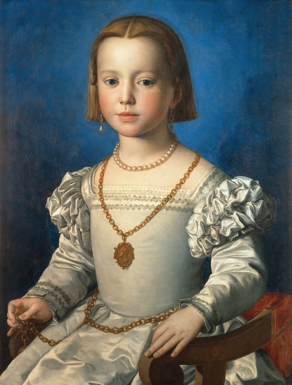 Porträtt av Bia de Medici, 1542 av Agnolo Bronzino