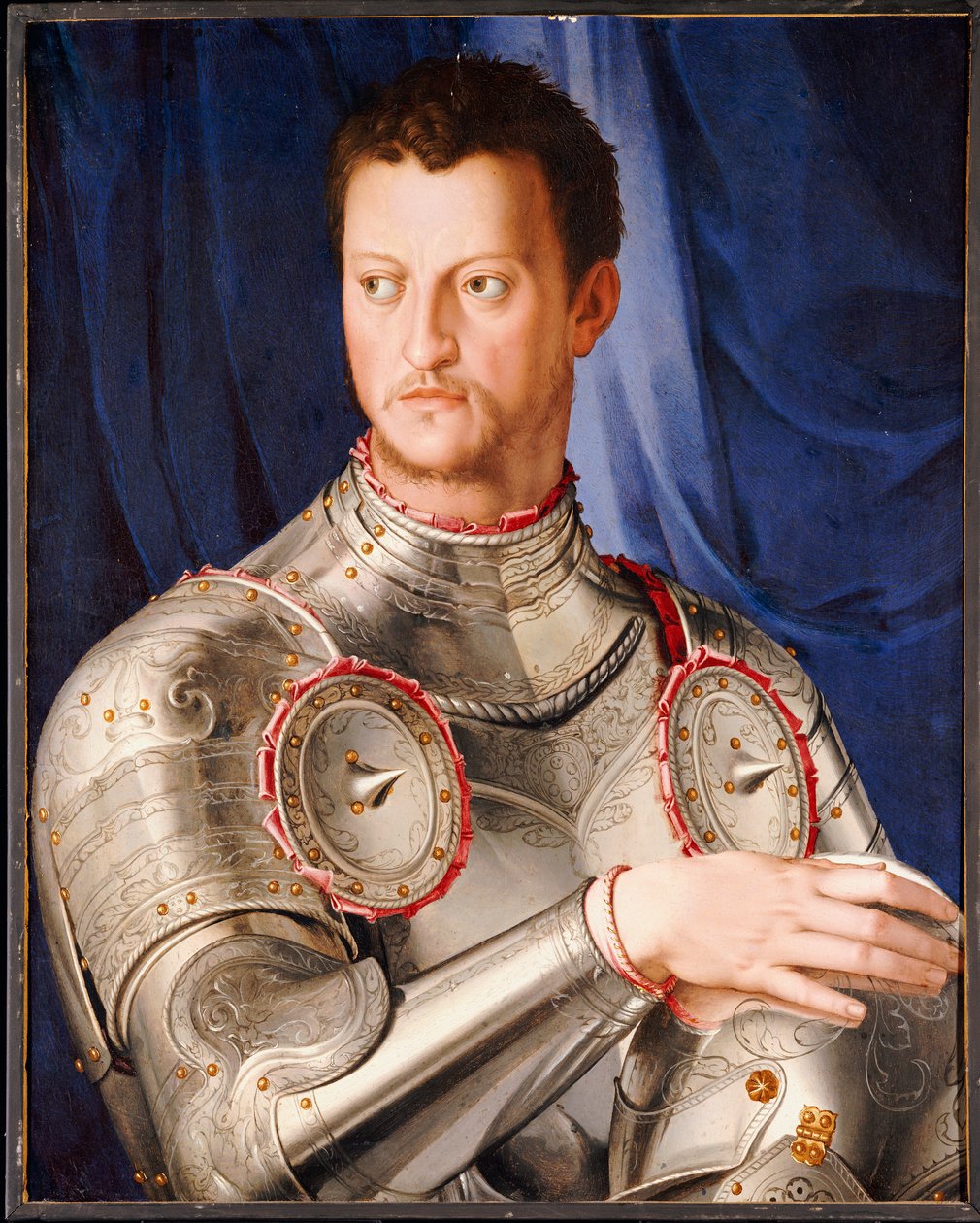 Porträtt av Cosimo I de "Medici, ca 1545 av Agnolo Bronzino