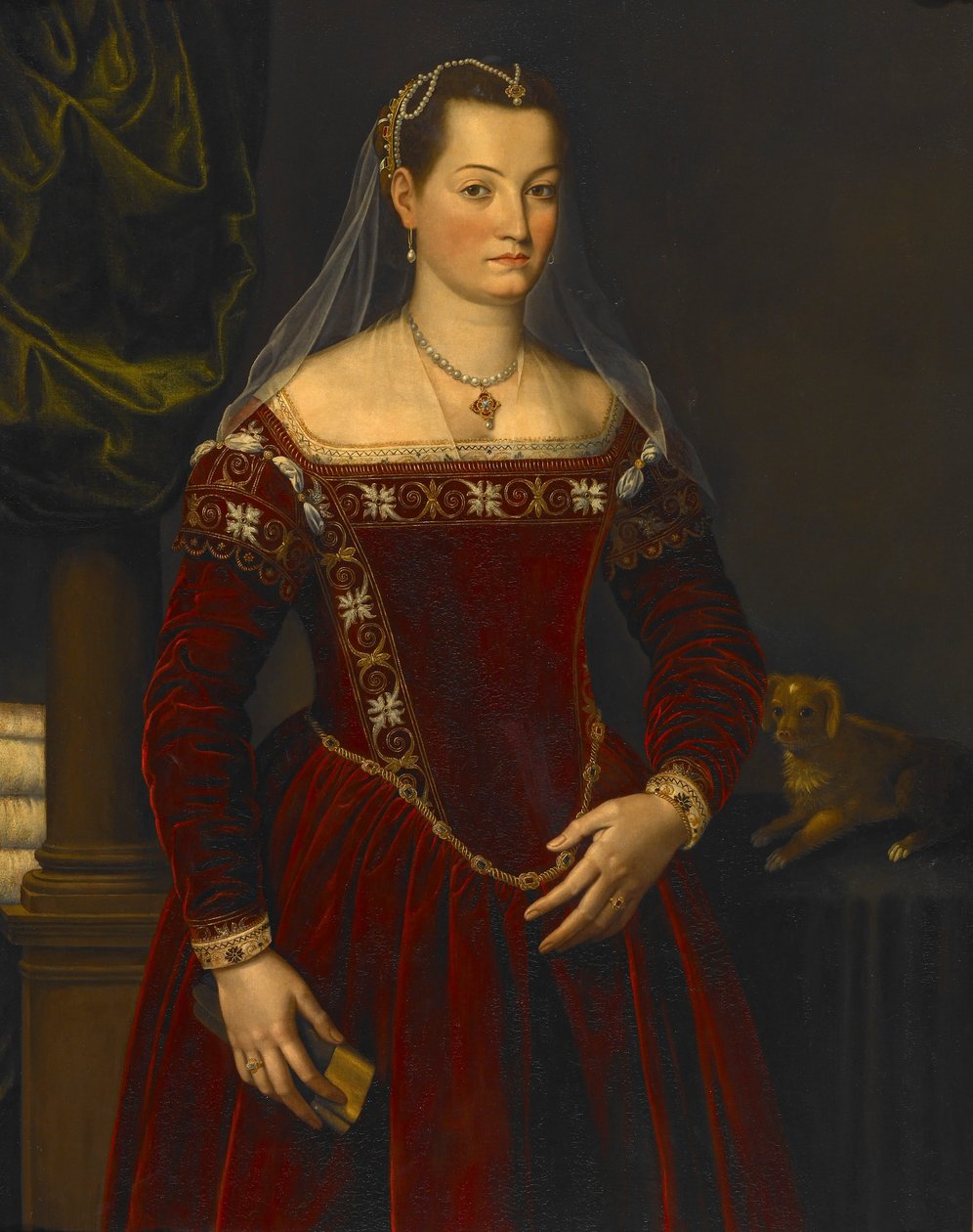 Porträtt av en dam av Agnolo Bronzino