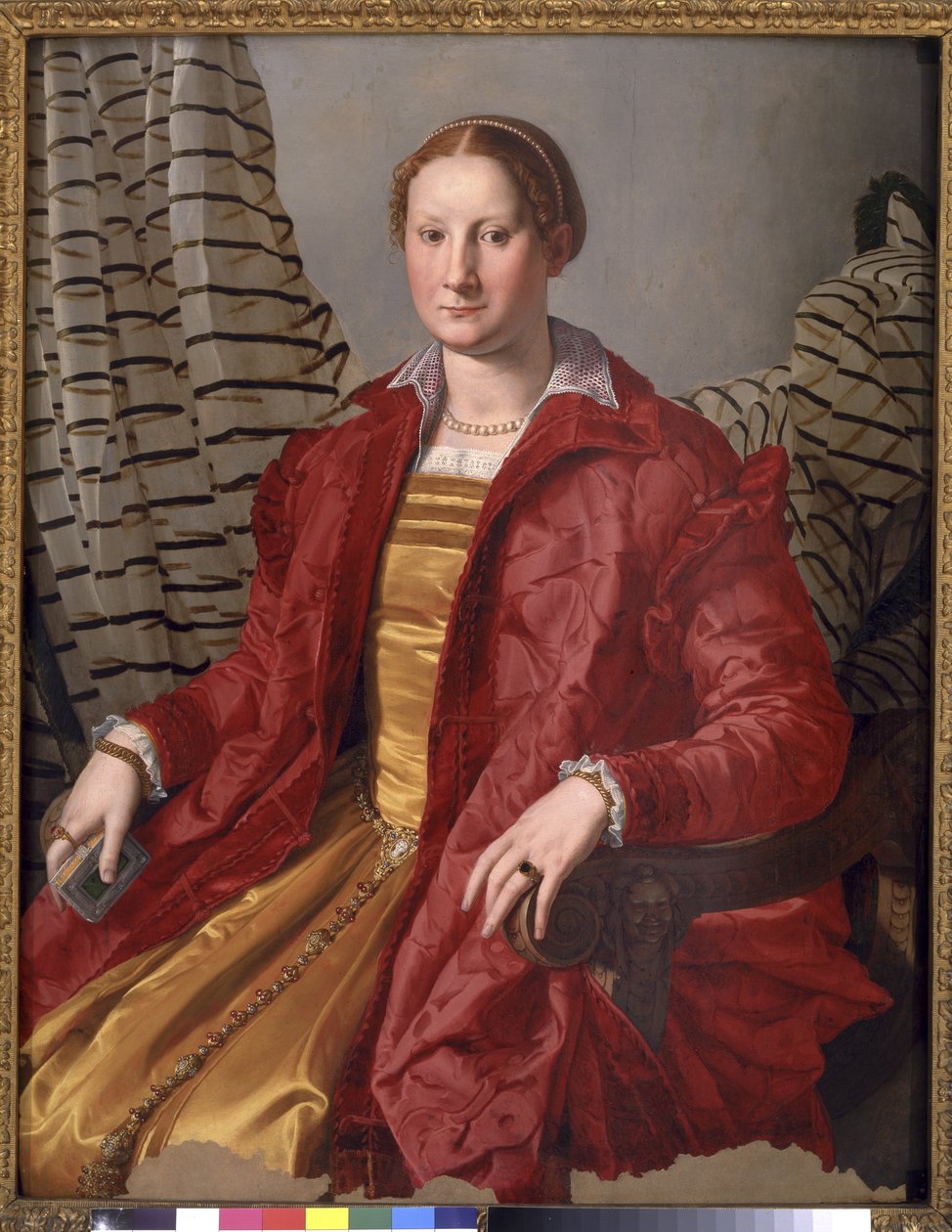 Porträtt av en dam, ca 1550-55 av Agnolo Bronzino